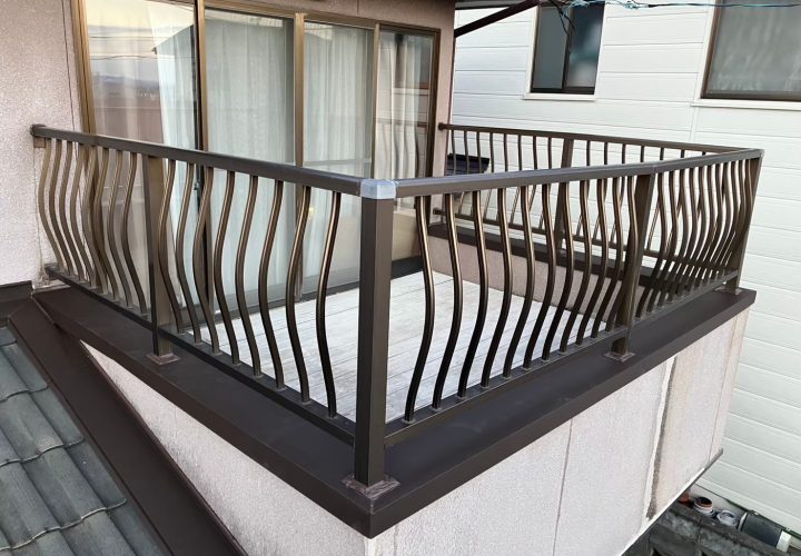 仙台市太白区 ベランダの笠木 修繕工事 完工